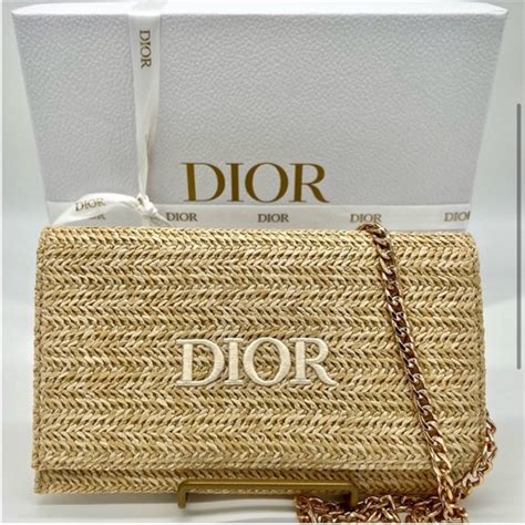 dior raffia clutch free gift|dior cannage raffia bag.